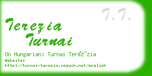 terezia turnai business card